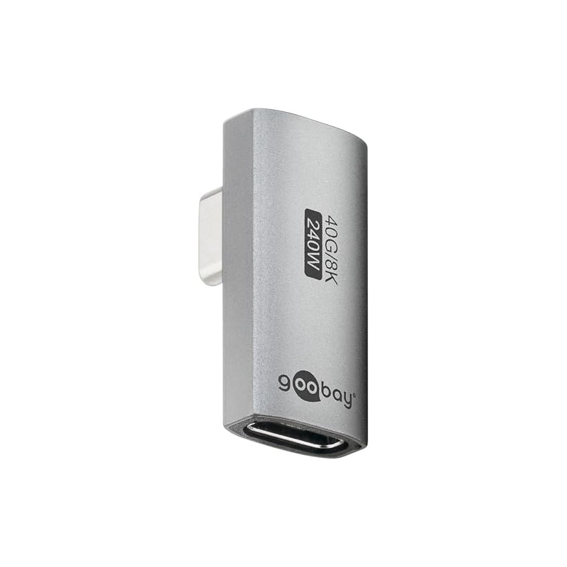 goobay USB-C Adapter 240 W 40 Gbit Extension 90° Vertical