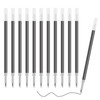 SUIN 0.7mm Gel Ink Pen Refills, Black, 12pcs for SUIN