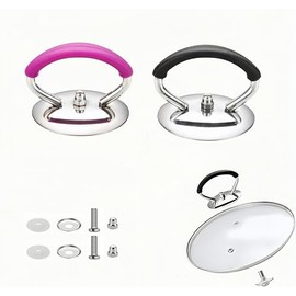2 Pcs Universal Crock Pot Lid Handle, Stainless Steel Heat Resistant crockpot lid replacement (Two Modern Minimalist)