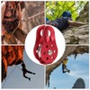 Outdoor Portable Climbing Metal Hardware Single Sheave Fixed Pulley with