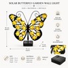 Solar Butterfly Garden Wall Light for Outdoor Decor – LED