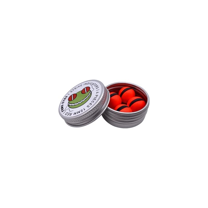 Frog Eyes Strike Indicators 15mm 4-Pack Red
