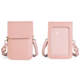 Carry pouch with a transparent window and pocket for Freestyle Libre 2 / Libre 3 / Libre 14 day (All Models) (PINK)