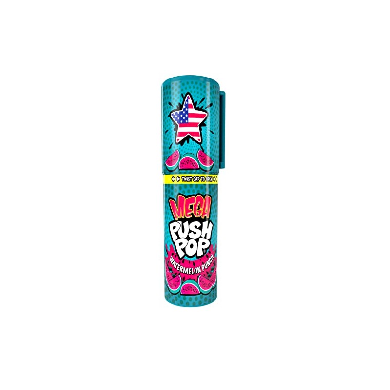 Mega Push Pop Lollipop - Pack of 18 - U.S