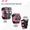 80Six Kids’ Multi-Sport Pad Set with Wristguards, Elbow Pads, and