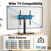 PERLESMITH Universal Swivel TV Stand for 24-60 inch TVs up