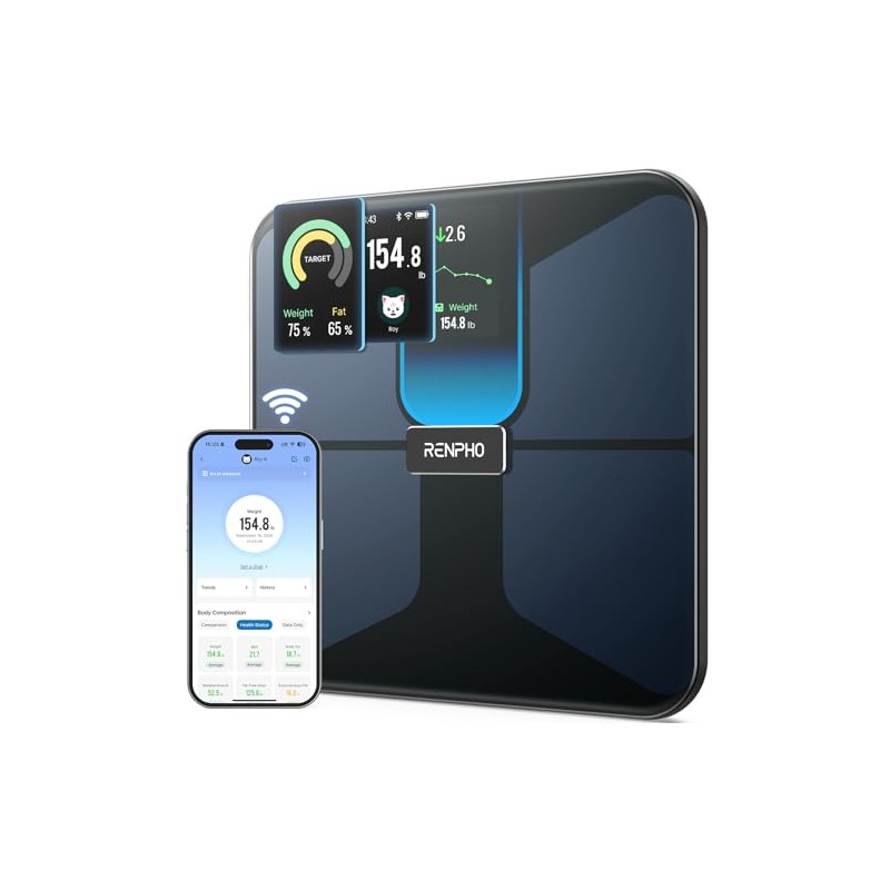 RENPHO Scale with BMI, Body Fat, Muscle Mass, Smart Scale