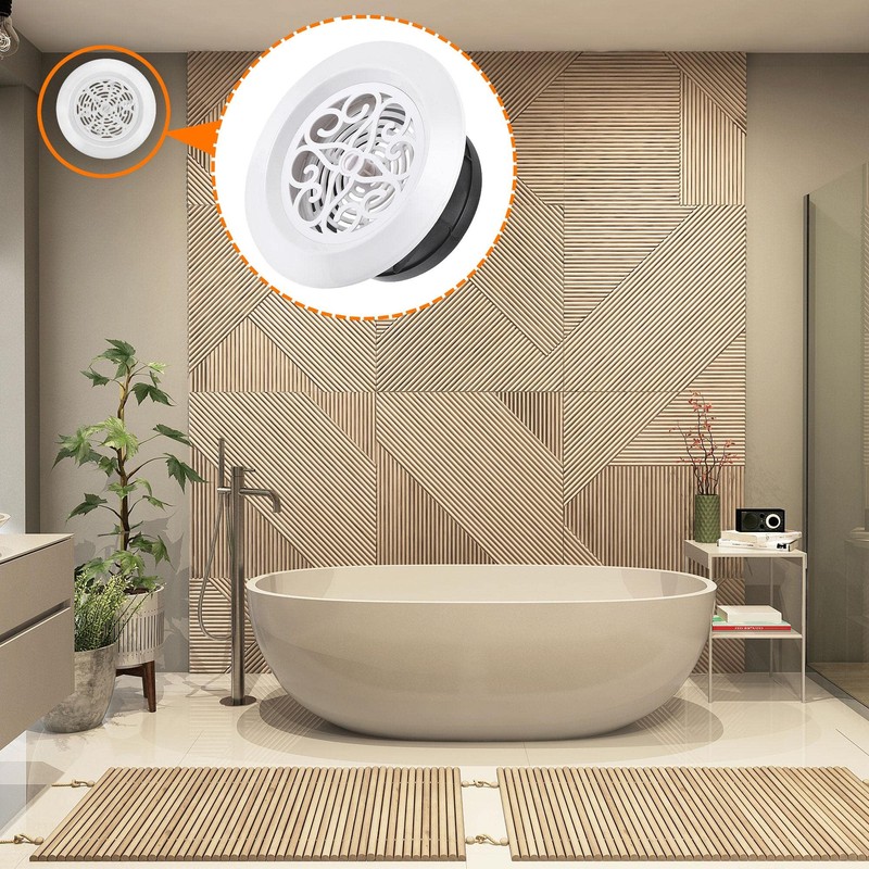sourcing map Round Air Vent 5 Inch Adjustable Pattern Screen