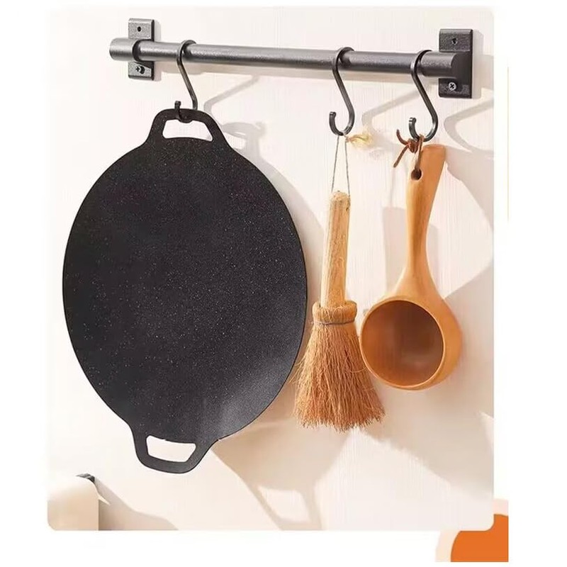 VONOTO Non-stick Korean BBQ Grill Pan, Thin Round Griddle, Non