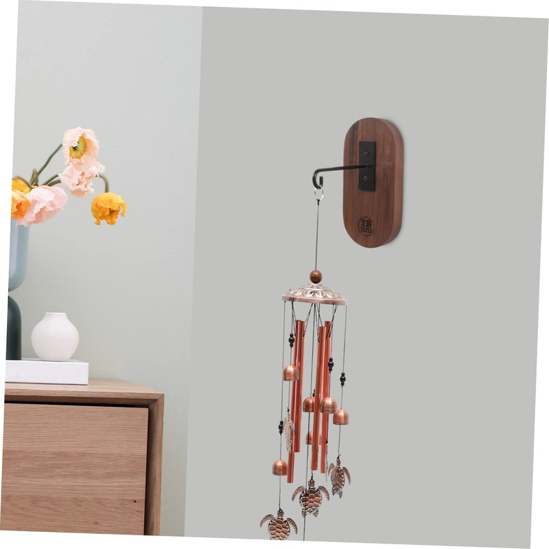 BIUDECO Metal Hook Wooden Wind Chime Bracket Wall Mount Easy