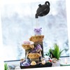 FELTECHELECTR 1set Ceramic Floating Teapot Invisible Water Flow Desktop Ornament