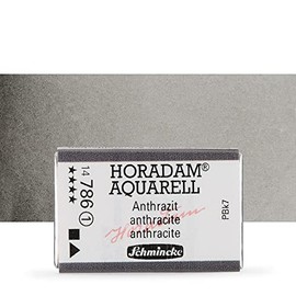 Schmincke - HORADAM® AQUARELL - finest artists' watercolours, 786 Anthracite, 14 786 043, 1/1 pan