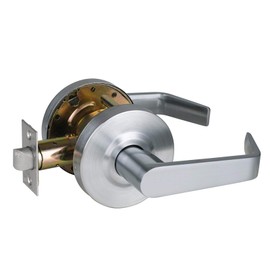 HISAFE Passage Commercial Door Locks Heavy Duty Grade 2 Lever, Non-Handed, UL 3 Hour Fire Rated, ADA Compliant, Satin Chrome Finish 26D, 2-3/4''Backset, X-XG-PS-70