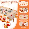 Thanksgiving Tablecloth, 2 Pack Fall Tablecloth 54" x 108" Disposable