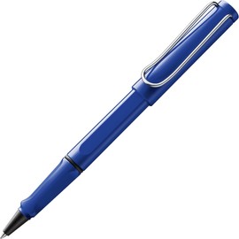 Lamy Lamy safari blue Tintenroller – zeitlos klassicher Stift mit ergonomischem Griff & Strichbreite M - Gehäuse aus robustem ASA-Kunststoff – mit Tintenrollermine M 63 in schwarz