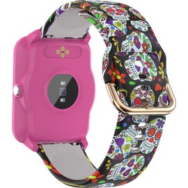 bemi Kix-m Smartwatch Fitness Tracker - Heart Rate Monitor, Blood Oxygen, Sleep Tracking, Pedometer Step Calories Tracker - 1.5 Inch Touchscreen IP68 Waterproof Women Men - Pink