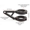 Alchemy Parts Motorcycle Headlight Holder with Short Arms for Custom