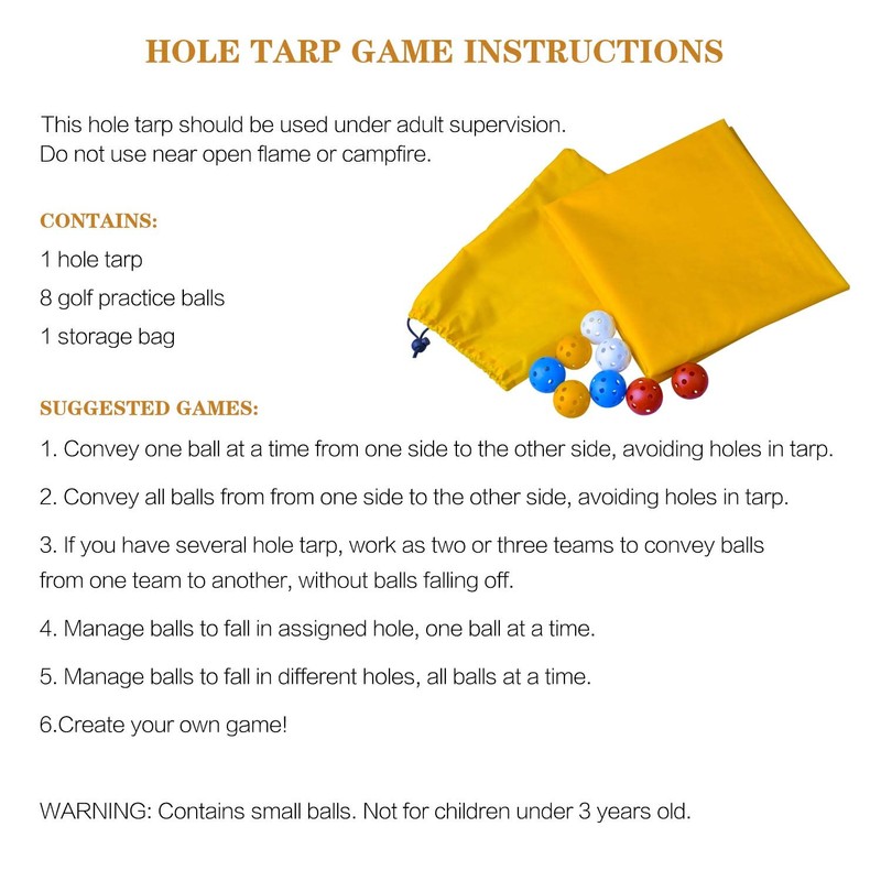 Sonyabecca Hole Tarp Team Building Exercise Activities Games Teamwork Group