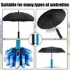 Golf Cart Umbrella Holder Stand, Adjustable Universal Umbrella Clamp for