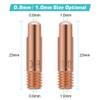 Welding Contact Tips, 20Pcs Copper Contact Tip for 15AK MIG/MAG