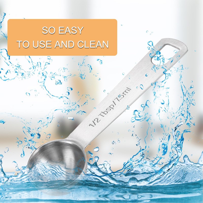 2 PCS Measuring Spoons Tablespoon Measuring Spoon 1/2 Tbsp (1