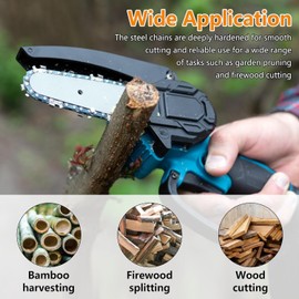 1 x 6 inch saw chain made of stainless steel in silver for telescopic chainsaw, 200 g, ideal for various uses