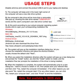 THANDBLE USB to HDMI Adapter Cable 10FT, 1080P 60Hz USB A 3.0 to HDMI Adapter for Monitor, TV, Projector, Compatible with Mac OS Windows 7/8/10/11 - Requires Driver Installation