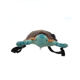 SIP WITH ME SRM Entertainment Plush Mini Backpack w/Adjustable Strap, Plushie Stuffed Animal Backpack, Cute Backpacks,14 Inch (Sealife Sea Turtle)
