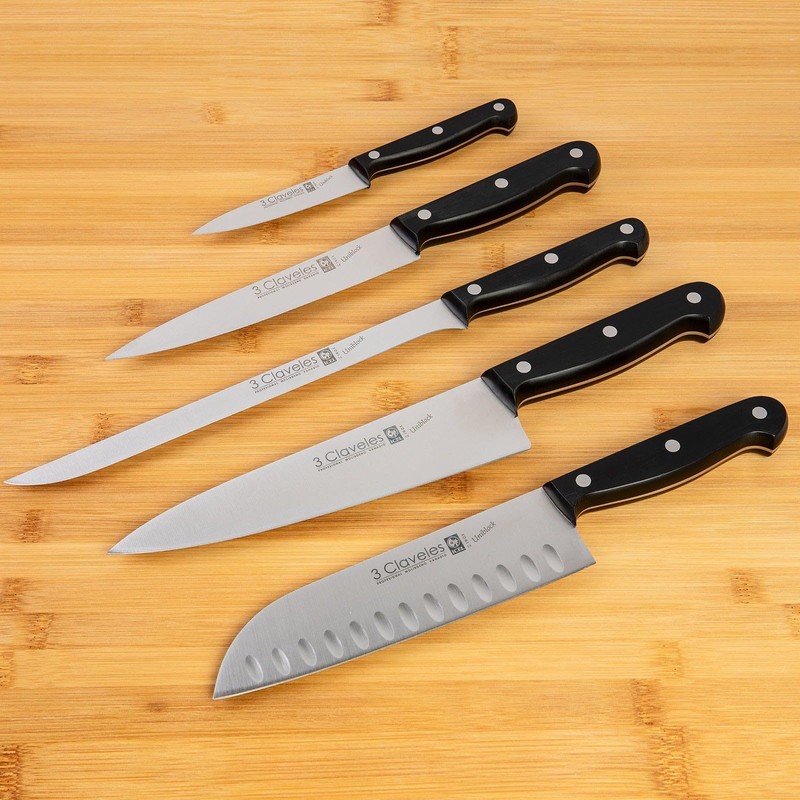 3 CLAVELES CUCHILLO MONDADOR UNIBLOCK 6 cm - 2,5" D
