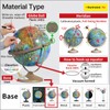 Mapsoft Fly Topography Moon Globe, 30cm/12", MTF-30