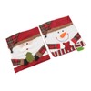 2pcs Christmas Chair Back Cover Decorative Non Woven Fabrics Old