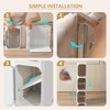 Lifelongpal 4-Tier Tall Narrow Storage Cabinet, Slim Bathroom Storage Cabinet