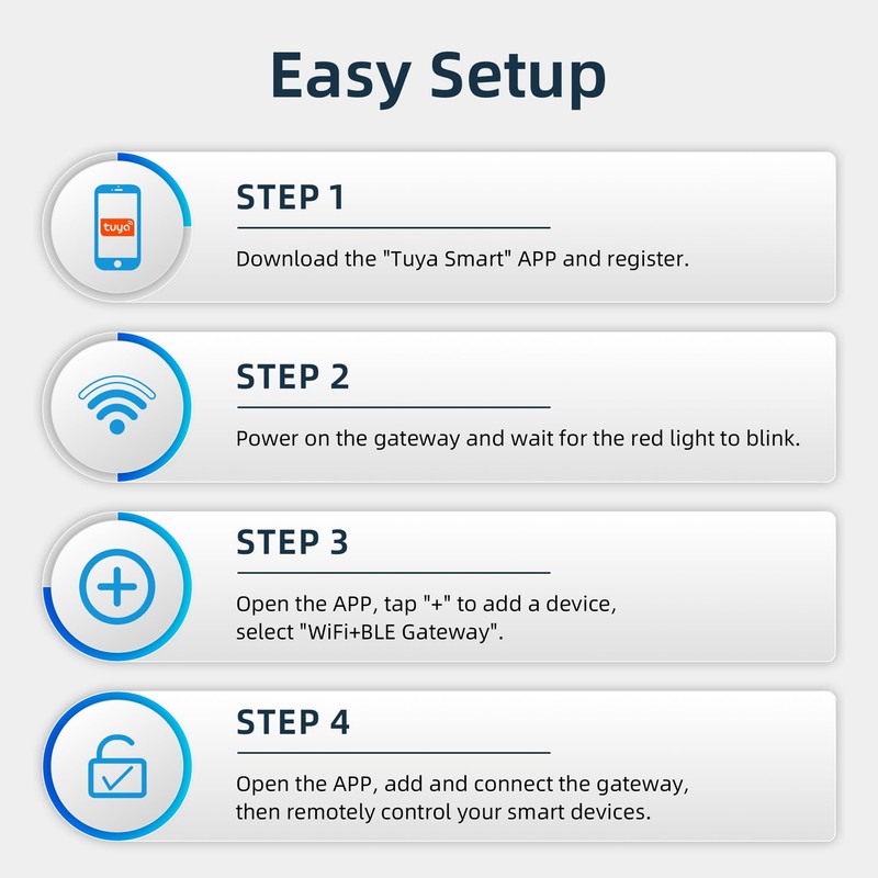 TUYA Smart Lock WiFi Gateway, G2 Hub for Smart Door