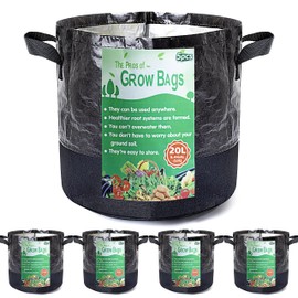 Growerz® WetLockz 20-Litre 5pcs Heavy Duty Selective Water Retention Grow Bag