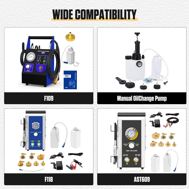 Brake Fluid Bleeder Adapter Kit 17PCS Master Cylinder Bleeder Kit