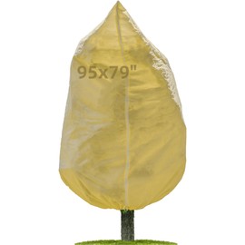 DAYGOS Large Plant Covers Freeze Protection, 95"X79" Frost Cloths Blankets for Outdoor Plants, Plant Frost Protection Jacket Tree Protectors for Winter, Fits Up to 7.5 ft Tall Tree
