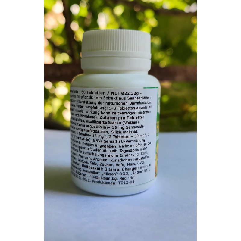 Niksen Senna Forte – 60 Tablets | Herbal Dietary Supplement