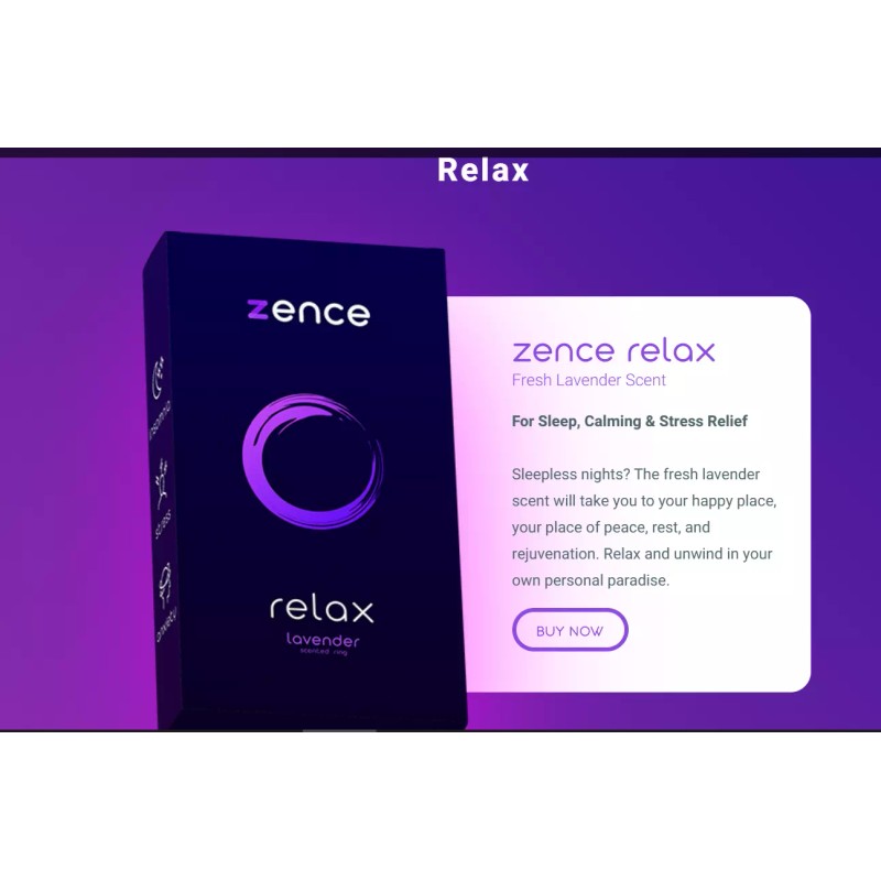 ZENCE Wearable Technology Infused With Lavender Essential Oil NIB-Relax!