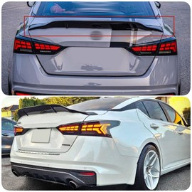 CHIESMA Altima Rear Spoiler Fit for 2019-2023 2024 Nissan Altima Sedan S SV SR SL Rear Trunk Wing R Style ABS Painted Gloss Black Accessories Exterior