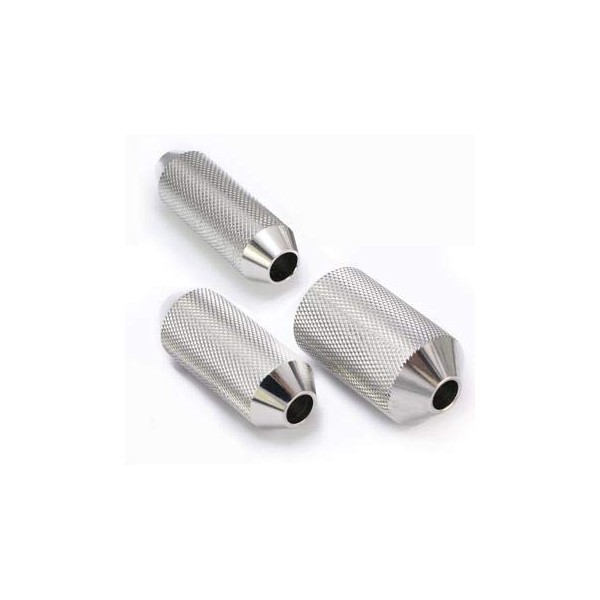 Stainless Steel Tattoo Knurled ANGLE Grip 16mm up to 25mm - 3 Sizes-19mm