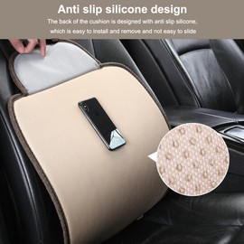 Doukesh Car Seat Cushion Driver Seat Pad Driver Seat Cushion Anti-Slip Soft and Breathable Universal Front Seat Cover Car Front Seat Cushion Mat Black 60 * 49 * 50CM