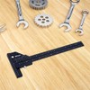 Ticfox Multi Sliding Depth Gauge Aluminum Alloy T Square Ruler