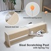 Meeyoview 30" Horizontal Scratching Post, Sisal Cat Scratcher with Spring