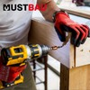 Mustbau 3 Pairs Safety Work Gloves, Gardening Gloves, Breathable Seamless