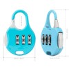4 Pack Combination Locks Luggage Locks Padlock 3 Digit Combination