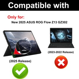 KEANBOLL 2 Pack Blocking Blue Light Screen Protector for 2025 New ASUS ROG Flow Z13 GZ302 Laptop Tablet (13.4 Inch), Anti Blue Light and Anti Glare (Matte) Shield -(Fits model 2025 only !)