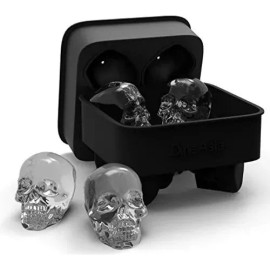 Quality  Set 2 Moldes Silicón Hielo Calavera Cráneo Cocina