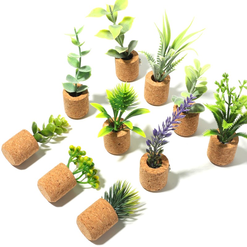 Joyibay Plant Fridge Magnets Mini Succulent Magnets Artificial Plants Refrigerator