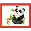 Riolis Panda Counted Cross Stitch Kit, 7" by 6"