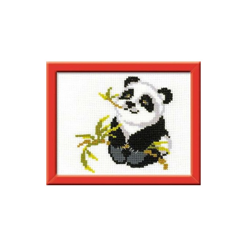 Riolis Panda Counted Cross Stitch Kit, 7" by 6"